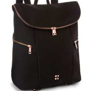 Sweaty Betty London All Sport backpack - black with rose gold hardware